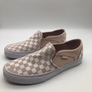 Vans checkerboard slip ons